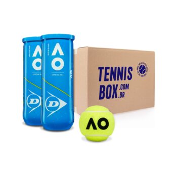 Bola de Tênis Dunlop Australian Open - Assinatura 2 Tubos de Bolas